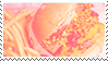 stamp with fastfood with pastel overlay